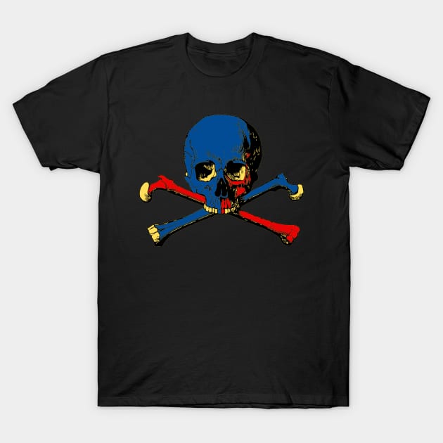 Vintage skull and crossbones Birthday Gift T-Shirt by GBDesigner